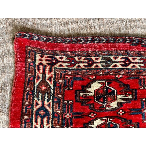 Vintage Persian Bag Face Turcomen Carpet Bag 49x35" - Picture 2 of 4